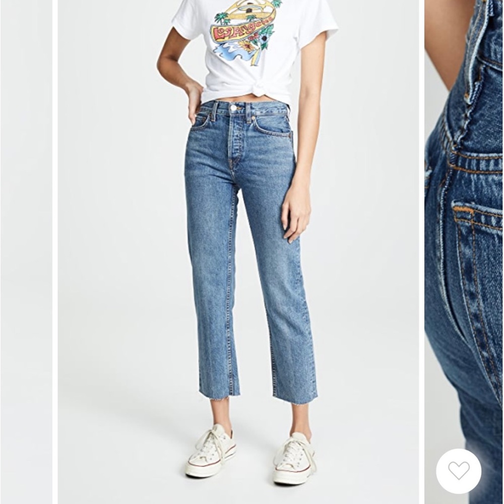 Re/done stove pipe jeans size 23